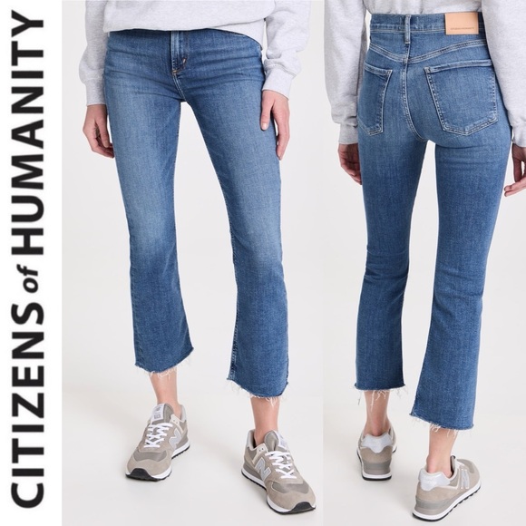 Citizens Of Humanity Premium Vintage Isola Cropped Bootcut Jeans in Lawless 27 - Picture 16 of 16